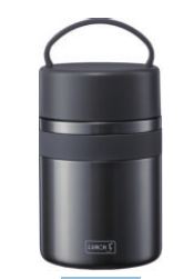 TERMOS SOLIDOS 800ML INOX PRETO